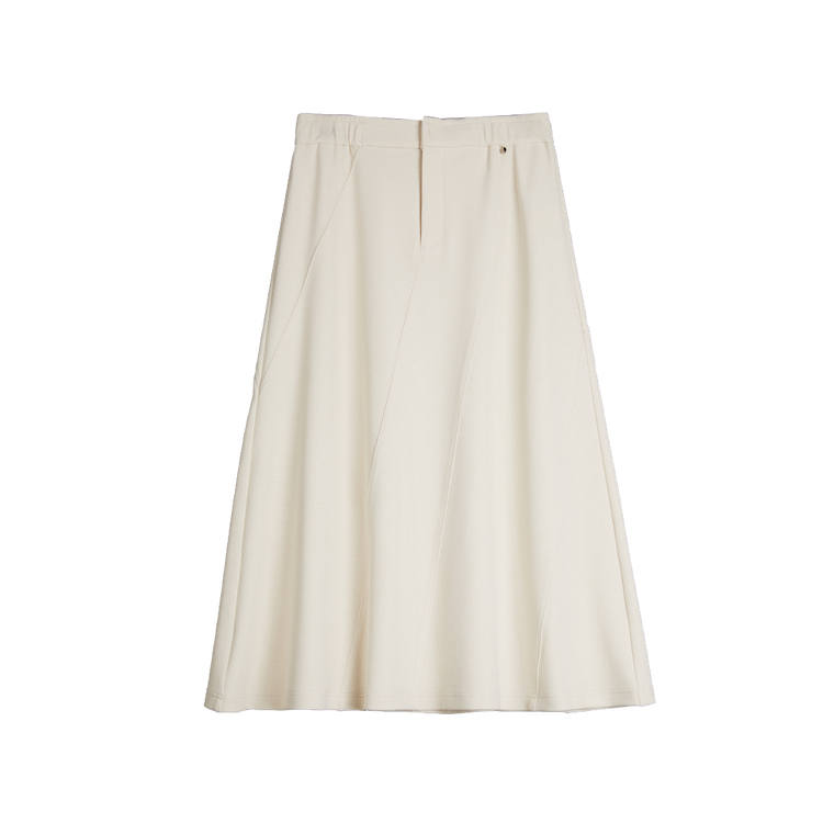 ELLE Casual Long Skirt Women's Apricot