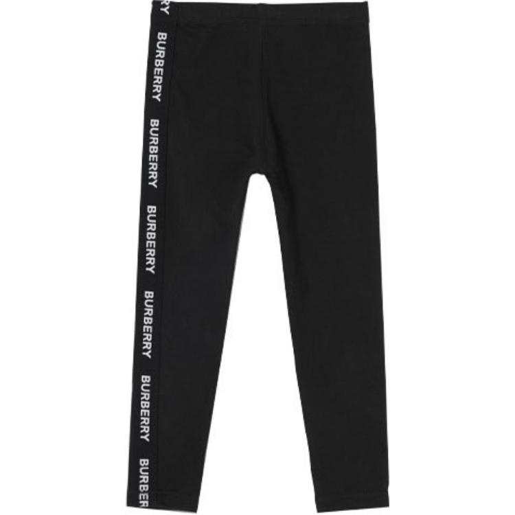 Burberry Full Length Pants SS21 Black Kids'
