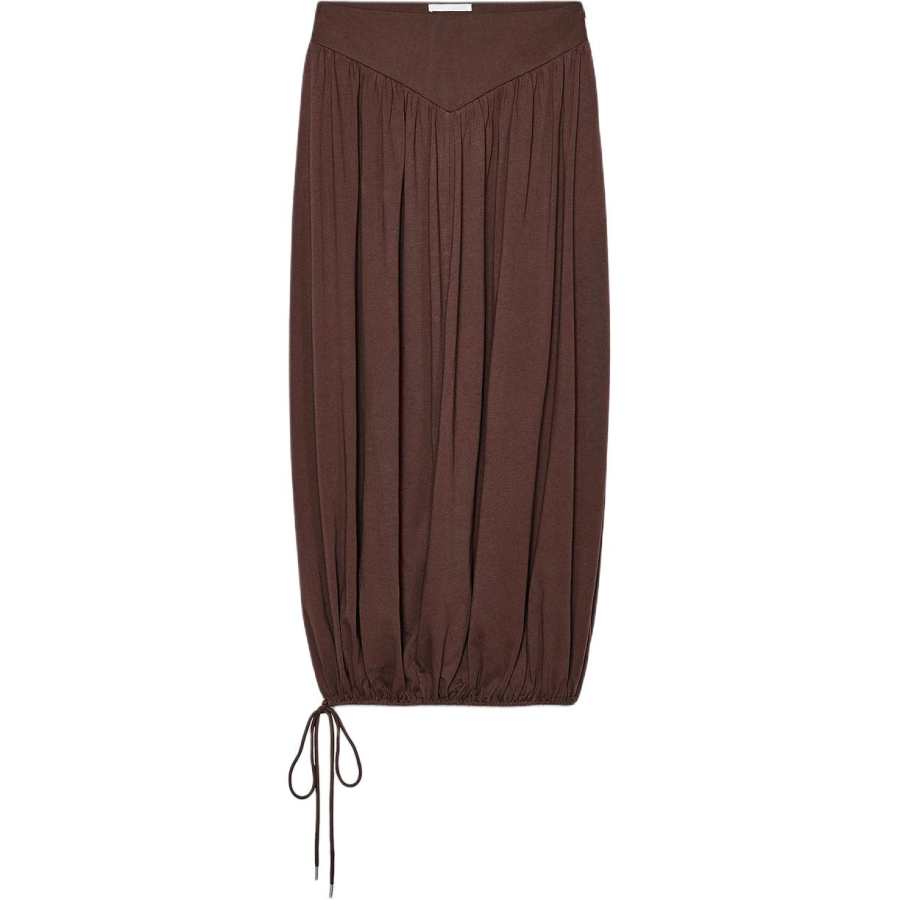 ZARA Casual Long Skirt Women's Chocolate