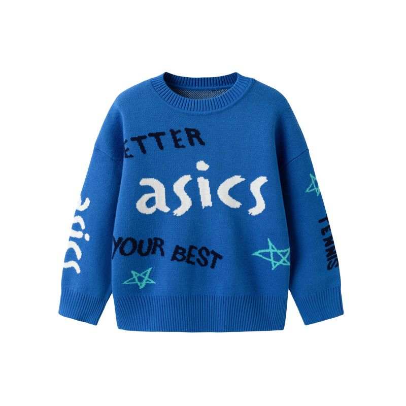 ASICS Sweater Sports Performance Blue Children Aged 3 7 Years Old