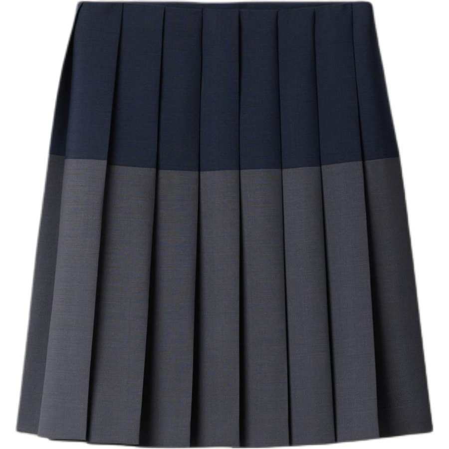 MIU MIU Kid Mohair Skirt Hematite/Navy