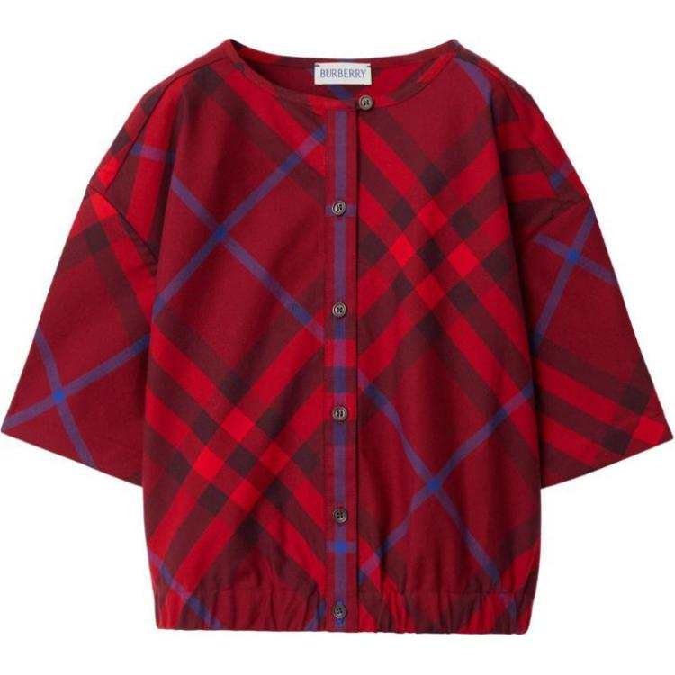 Burberry Shirt Kids' Apparel FW23 Red Kids'