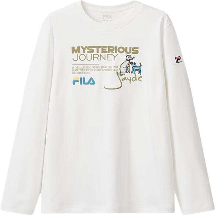 FILA KIDS T Shirt Cloud White Teenagers