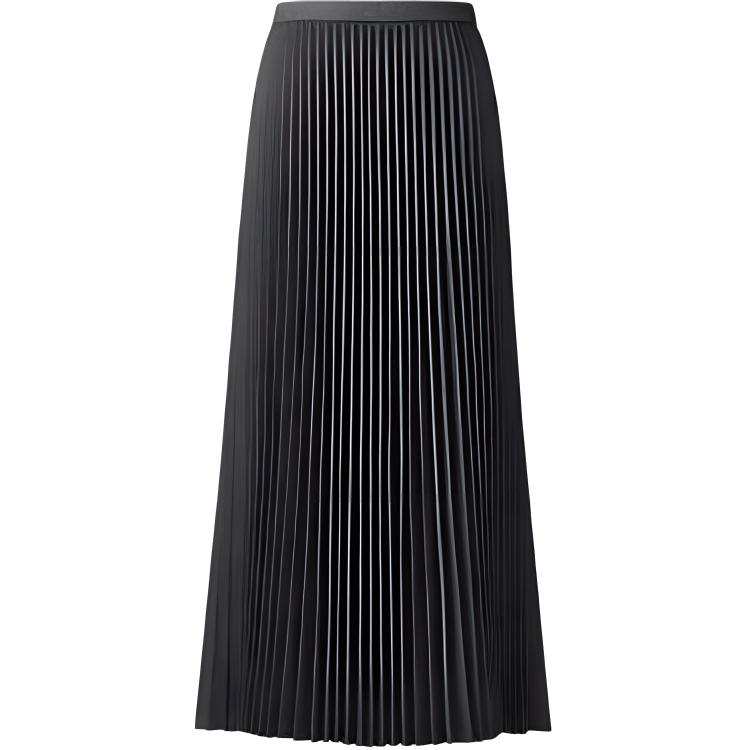 UNIQLO C Collection Casual Long Skirts Women's Dark Gray Moderate Mid Length Pleated Skirt