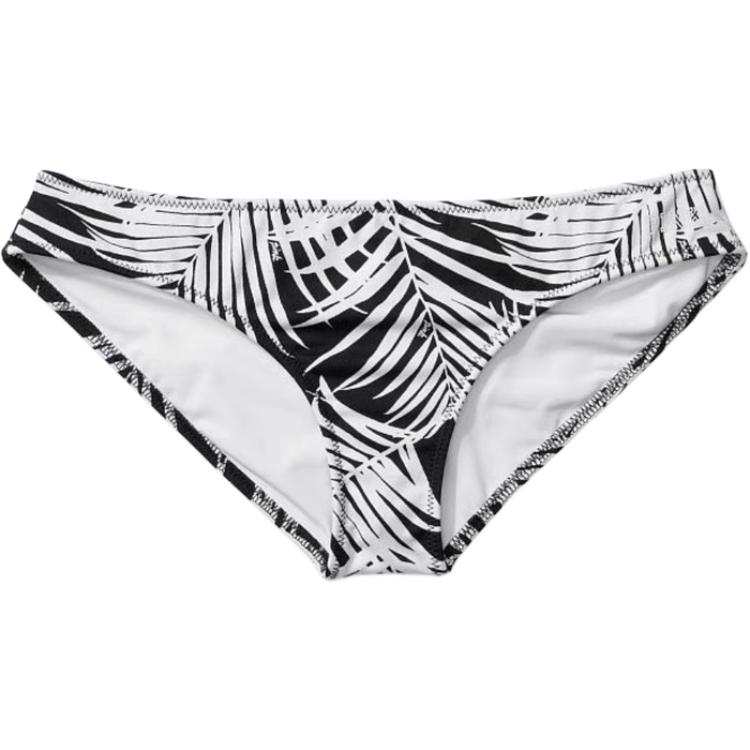 Victoria's Secret Swimming Shorts Women's Black White Leaf