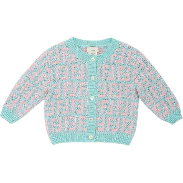 FENDI Sweater Blue Infant And Toddler