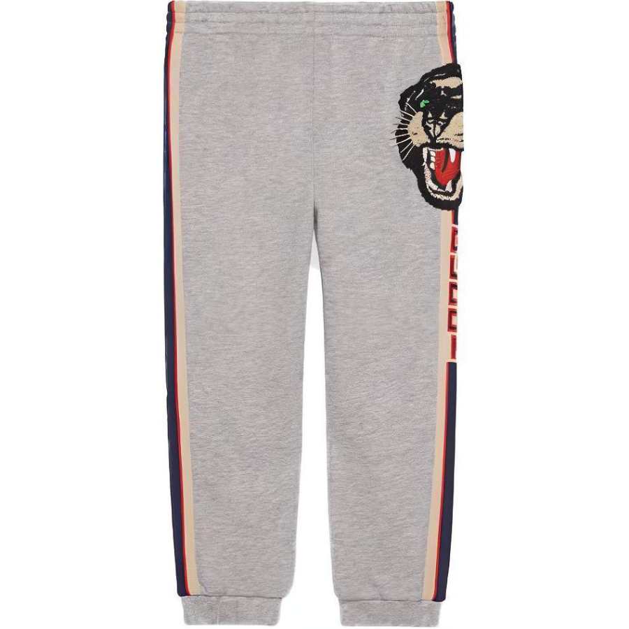 GUCCI Kids' GUCCI Kids' Apparel FW21 Knitted Sweatpants Gray