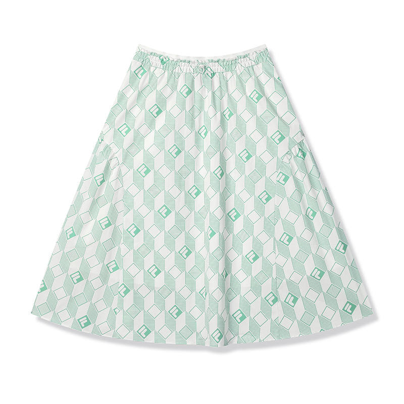 FILA Casual Long Skirt Women's Sun White