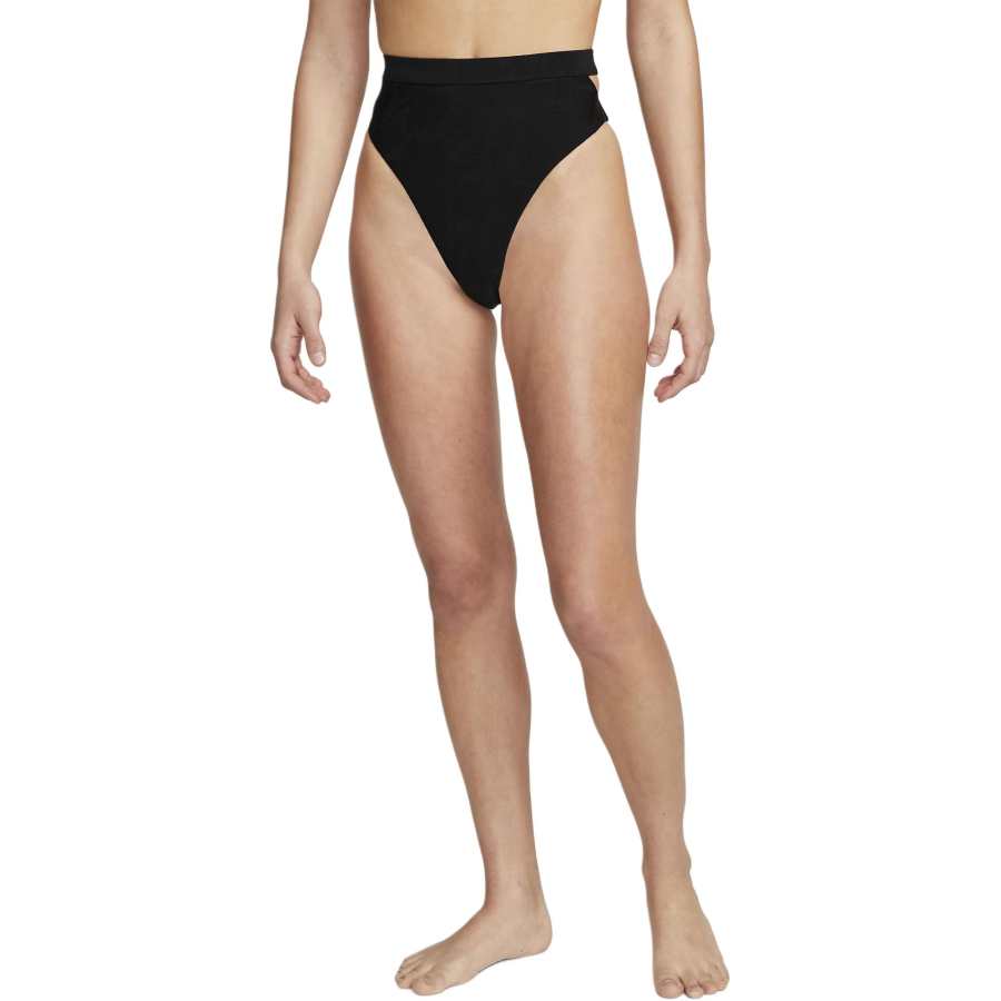 Nike Nike Swim Women's Cut Out High Waisted Bikini Bottoms Swimming Shorts Women's Black