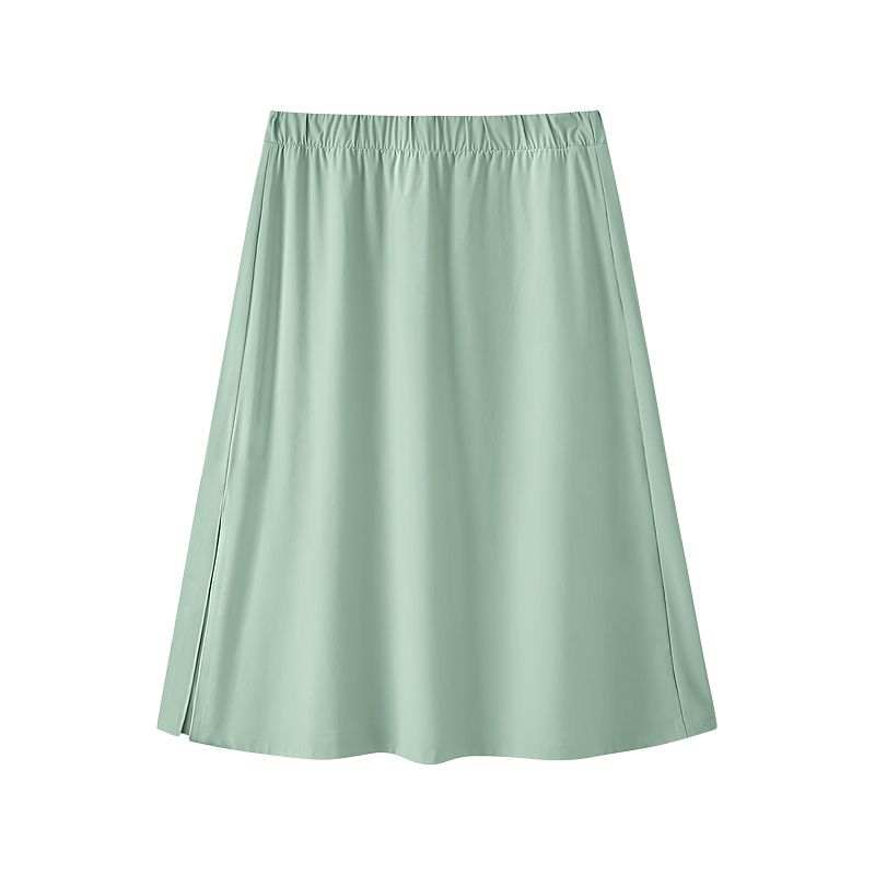 Skechers SS25 Casual Long Skirt Women's Iceberg Green