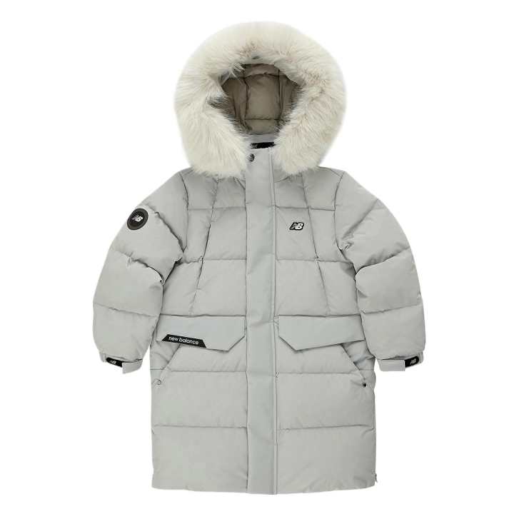 New Balance New Balance Down Jacket Light Gray Children Aged 3 7 Years Old