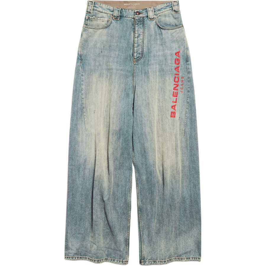 Balenciaga logo-embroidered jeans