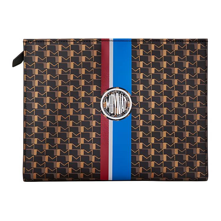 Moynat Canvas 1920 Canvas Clutch Women's Blue/Red/Black