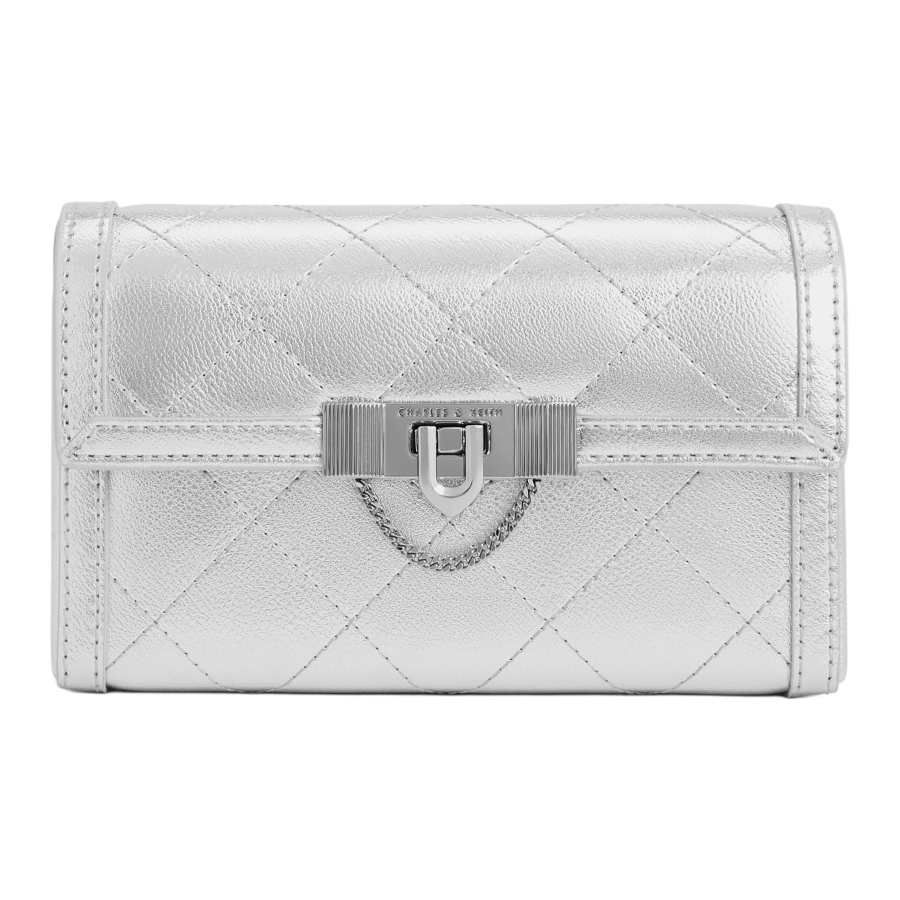 CHARLES&KEITH PU With Synthetic Leather Small Square Bag, Crossbody Bag, Shoulder Bag Women's Multicolor