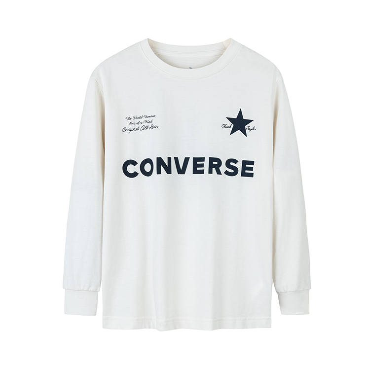 Converse Converse T Shirt Classical Style White Children Aged 3 7 Years Old