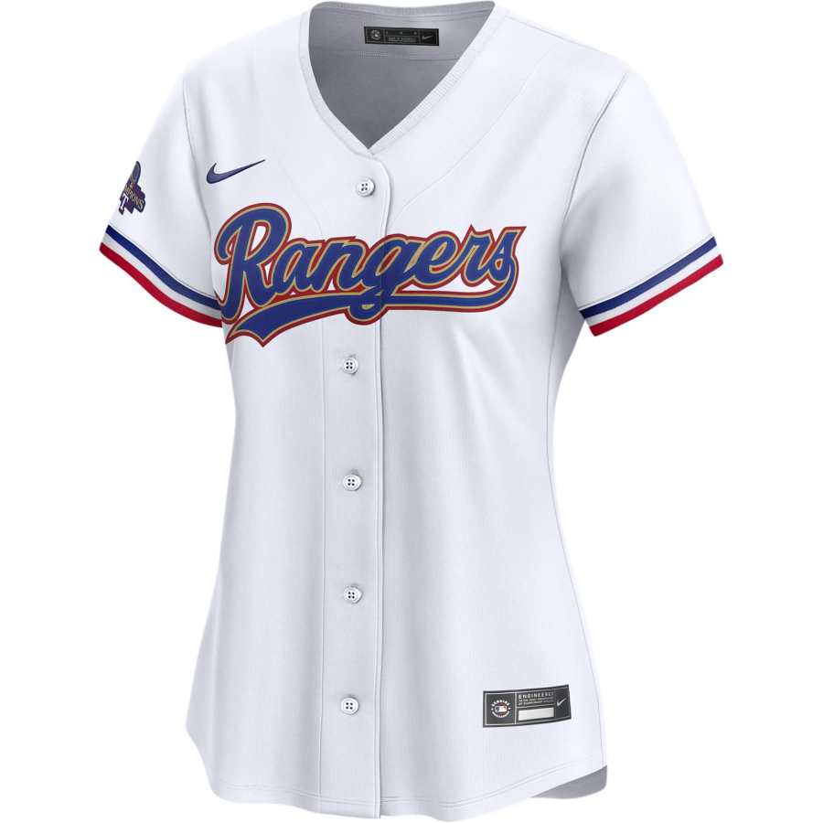 Nike Nike x MLB Rangers 2023 World Series Champions Gold Soccer Jersey Women's White
