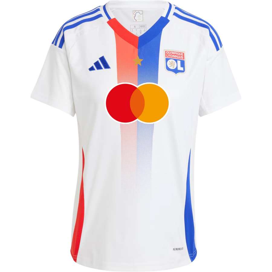Adidas Adidas Lyon Team Olympique Lyonnais 24/25 Home Jersey Soccer Jersey Women's White