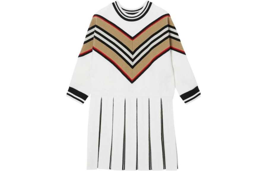 Burberry Kids Dresses Crew Neck Moderate Short