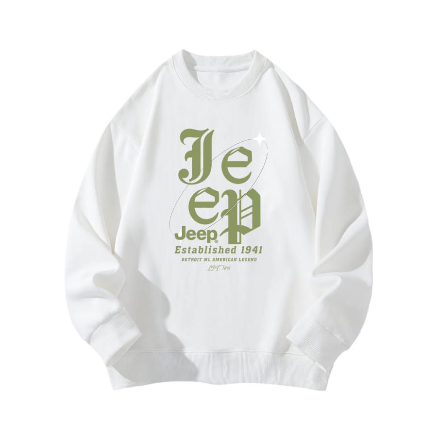 Jeep Jeep Grade School Sweatshirts Crew Neck Thickened