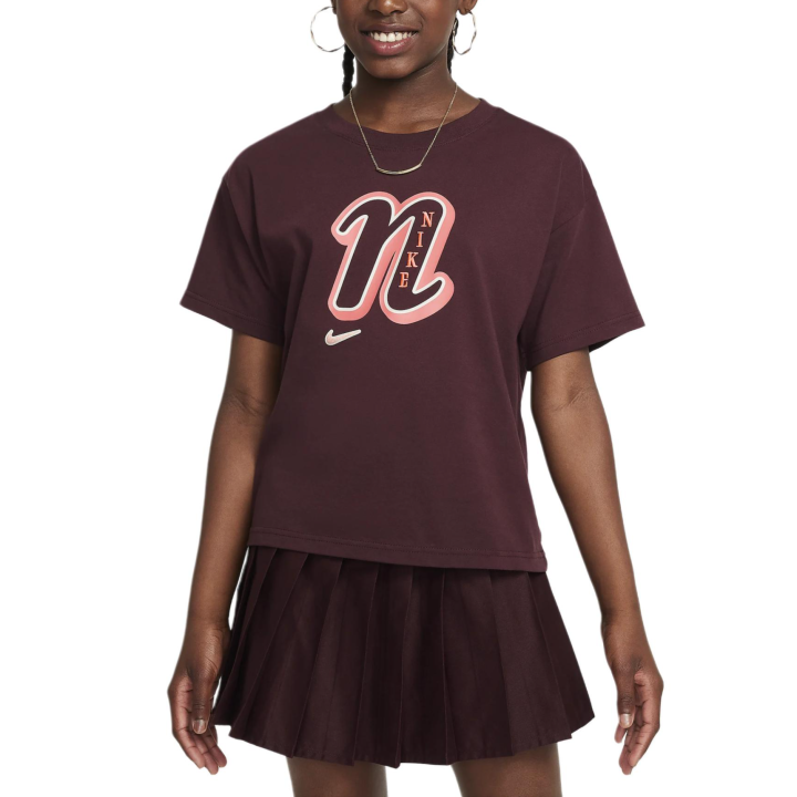 Nike Nike T Shirt Sportswear Burgundy Shredding Teenagers