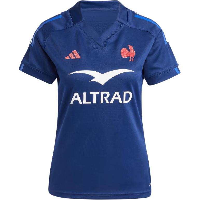 Adidas Adidas RUGBY France Rugby Home Jersey Rugby Jersey Women's Dark Blue