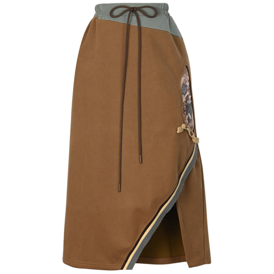 Snbl Casual Long Skirt Women's Brown