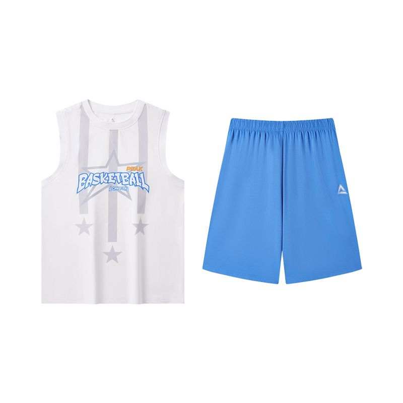 PEAK Casual Sportswear All White Teenagers