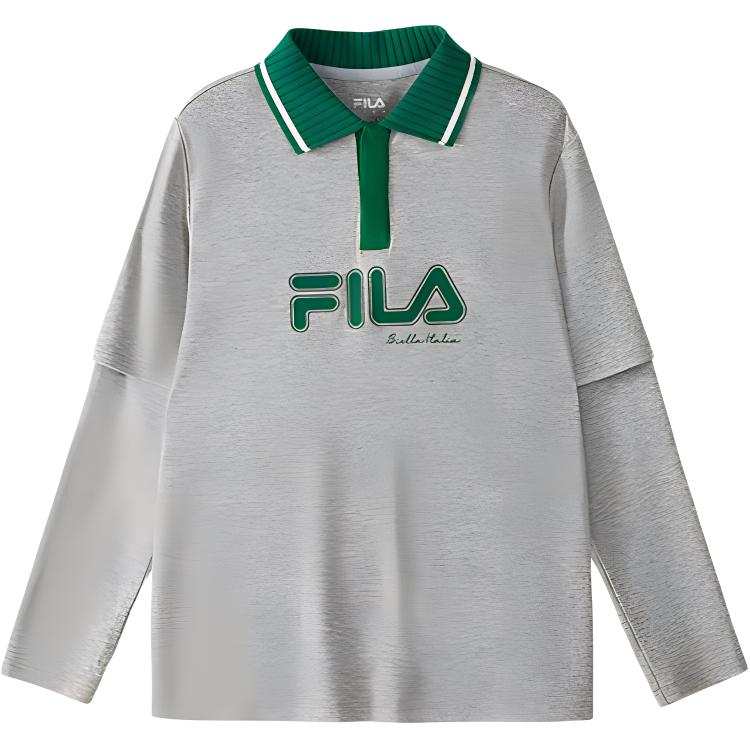 FILA KIDS T Shirt Medium Heather Gray Teenagers