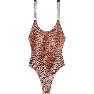 Victoria's Secret One piece Swimsuit Women's Leopard Print Diamond