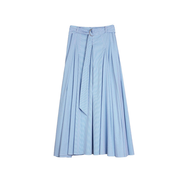 ELLE Casual Long Skirt Women's Blue