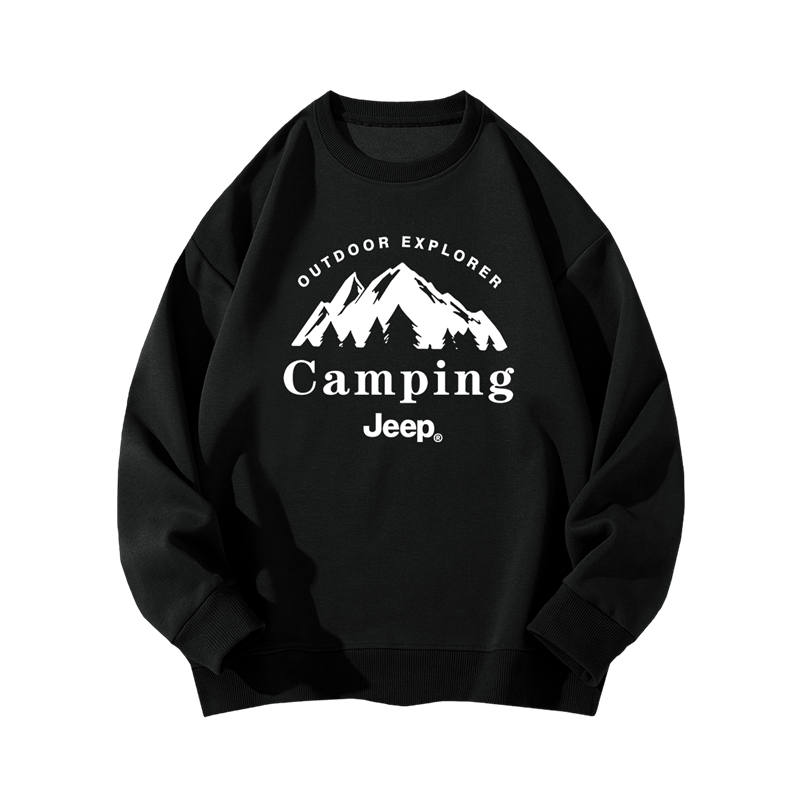 Jeep Jeep Grade School Sweatshirts Crew Neck Thickened