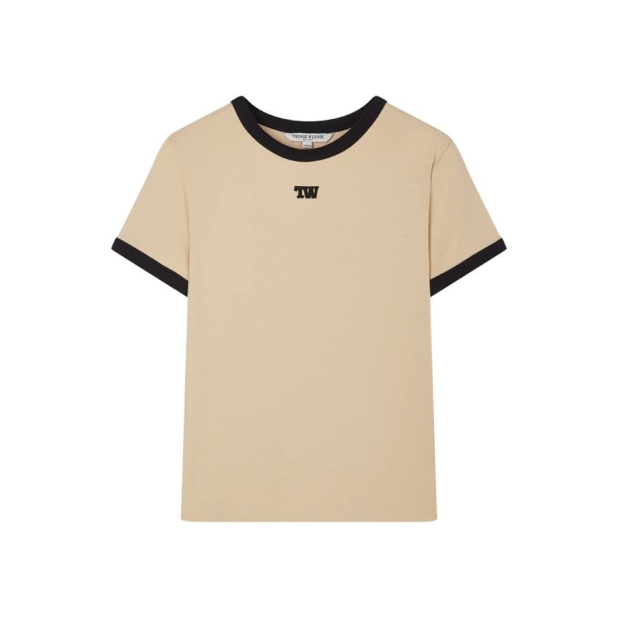 Teenie Weenie T Shirts Women's Crew Neck Moderate Straight Fit