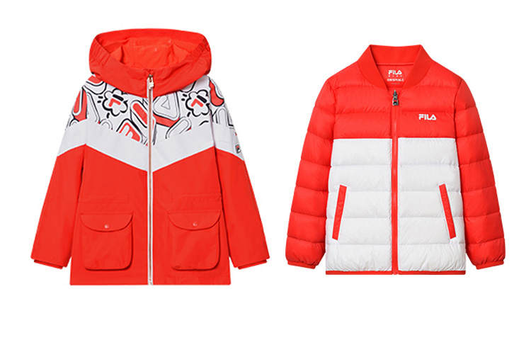 FILA KIDS Casual Sportswear Hooded Moderate