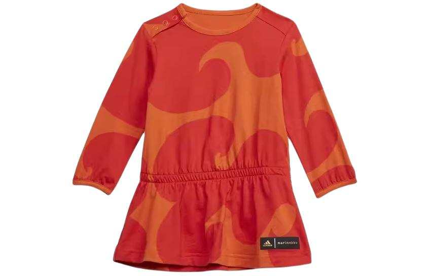 Adidas Adidas x MARIMEKKO Children's Dress Bright Pink/Preppy Orange Yellow Infant And Toddler