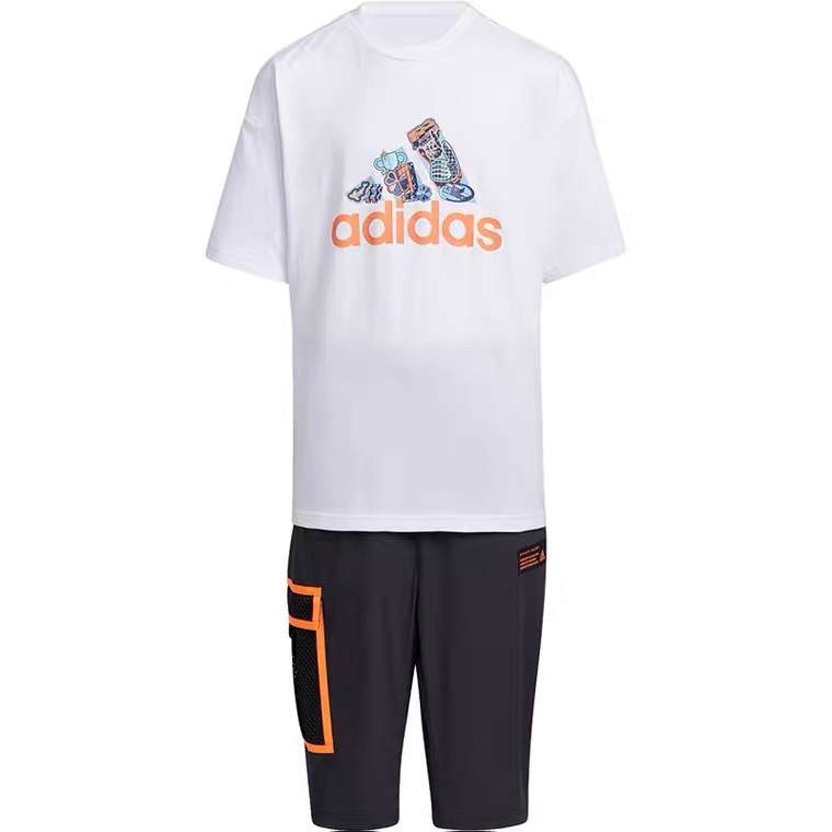 Adidas Adidas Kids Casual Sportswear Crew Neck Moderate