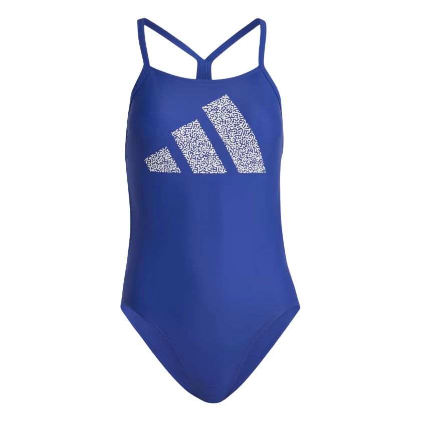 Adidas Adidas BAR PRINT SWIMSUIT One piece Swimsuit Women's Blue