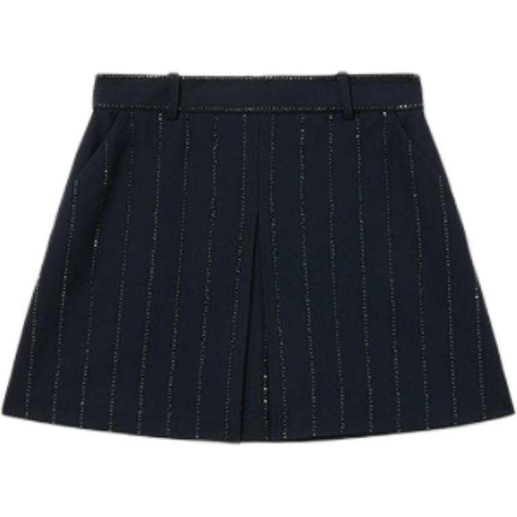 Self-portrait rhinestone-embellished mini skirt