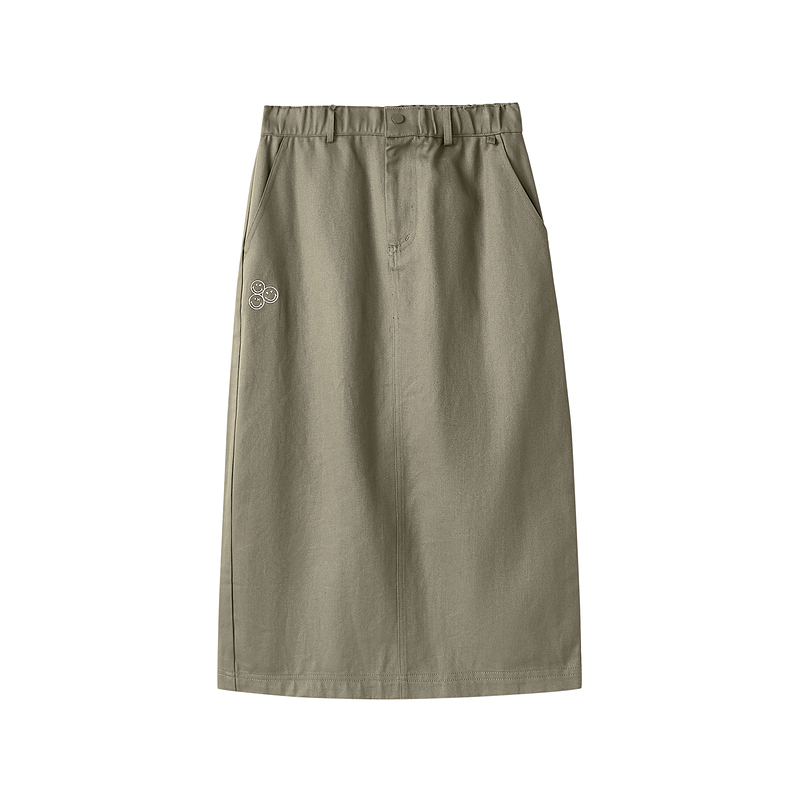 Skechers x SmileyWorld Casual Long Skirt Women's Mushroom Brown