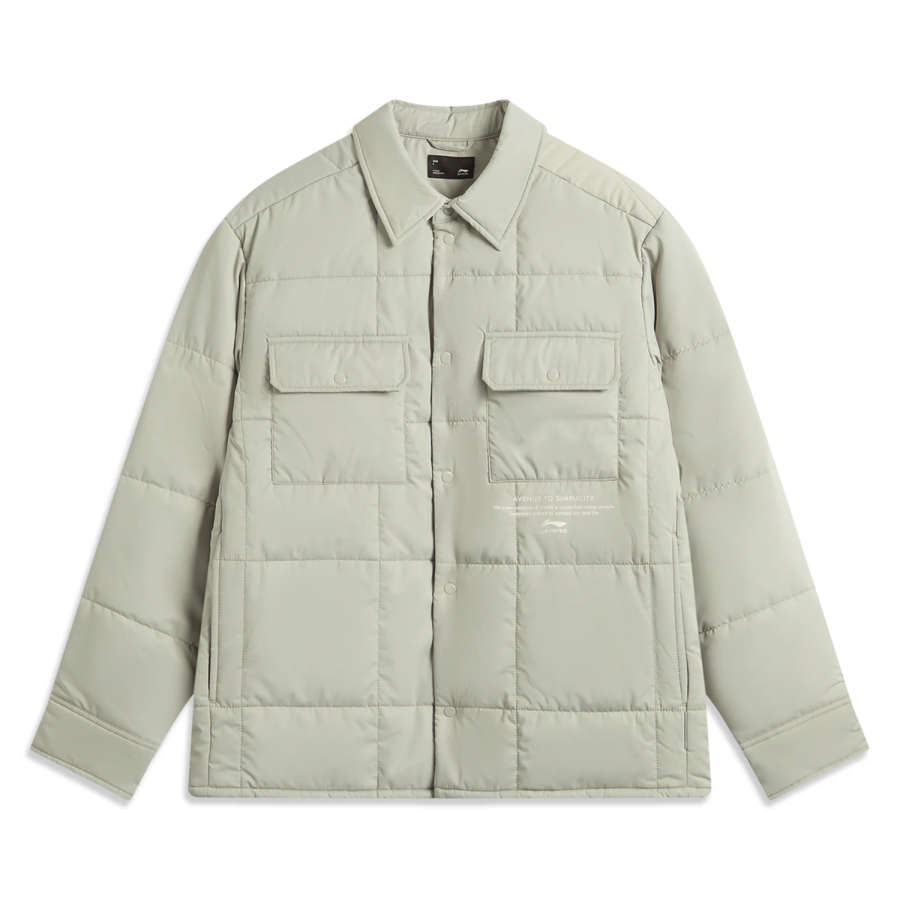 Li-Ning Li Ning Puffer Jacket Men's Dusty Gray Green