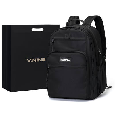 V.NINE Fabric Backpack Large Unisex Multicolor