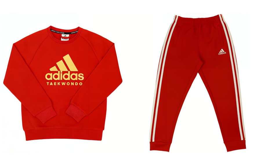 Adidas Adidas Casual Sportswear Red Gold Teenagers
