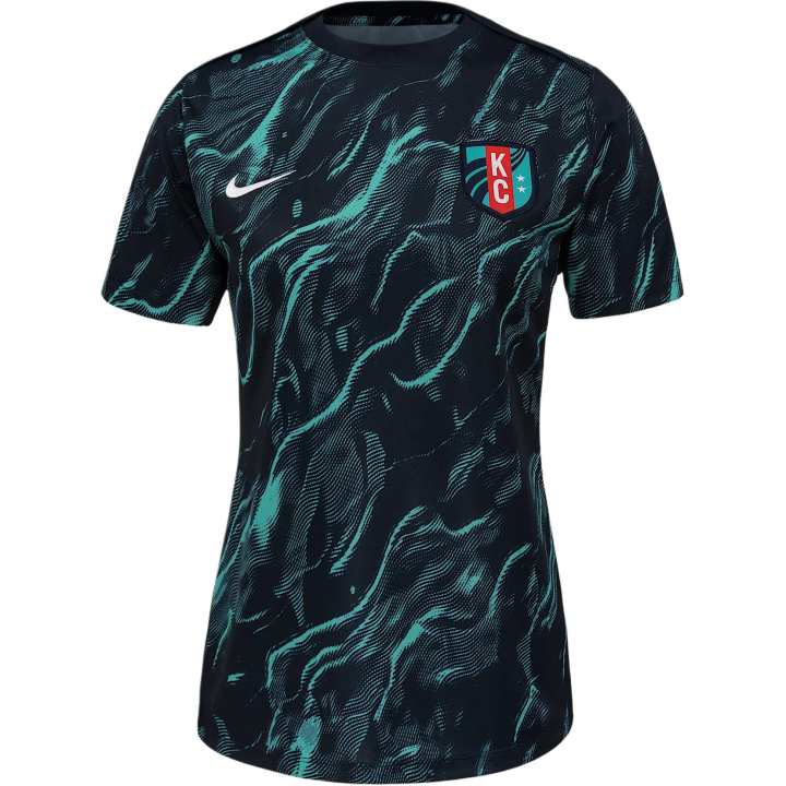 Nike Nike Kc Current 2025 Women's Nike Nwsl Short-Sleeve Pre-Match Top