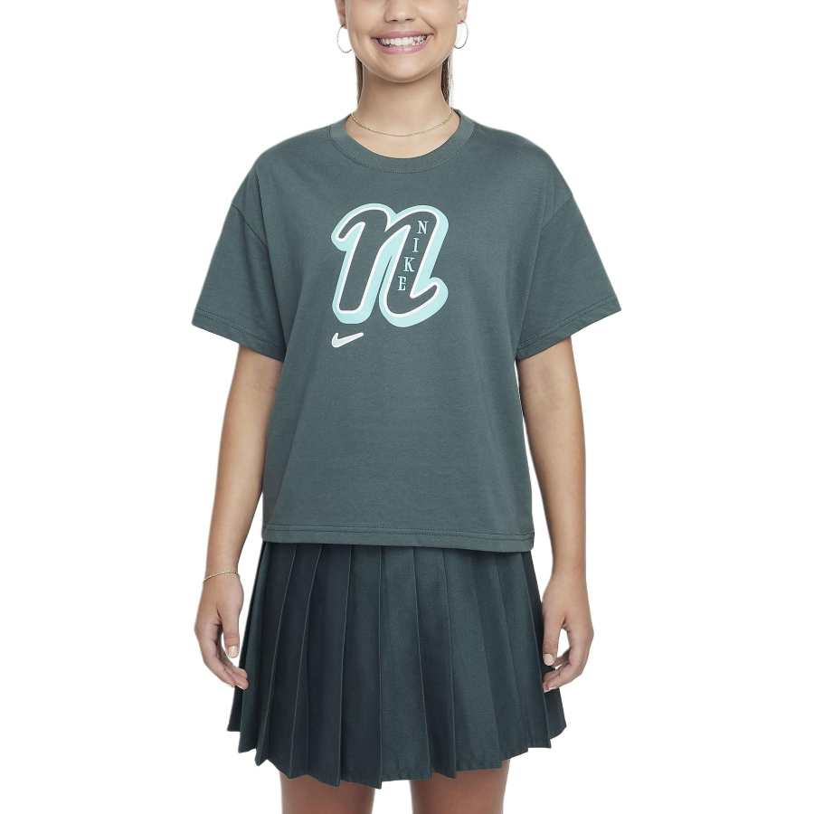 Nike Nike Sportswear T Shirt Vintage Green Teenagers