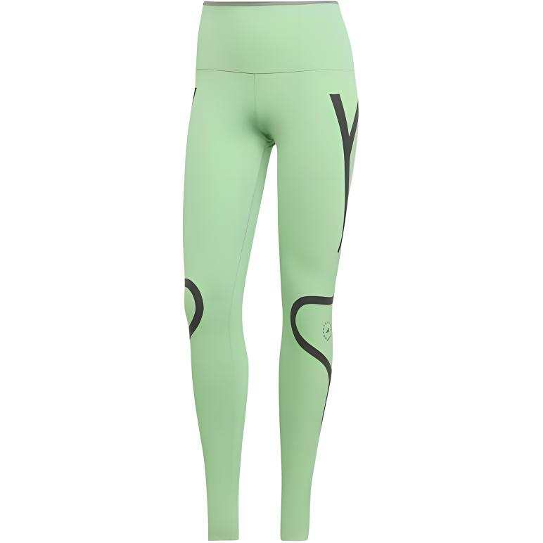 Adidas Adidas By STELLA MCCARTNEY TRUEPACE RUNNING LEGGINGS Sports Pants Women's Semi Shimmery Green