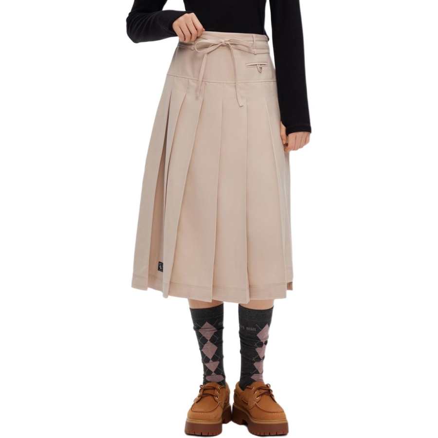 Teenie Weenie Casual Long Skirt Women's Khaki