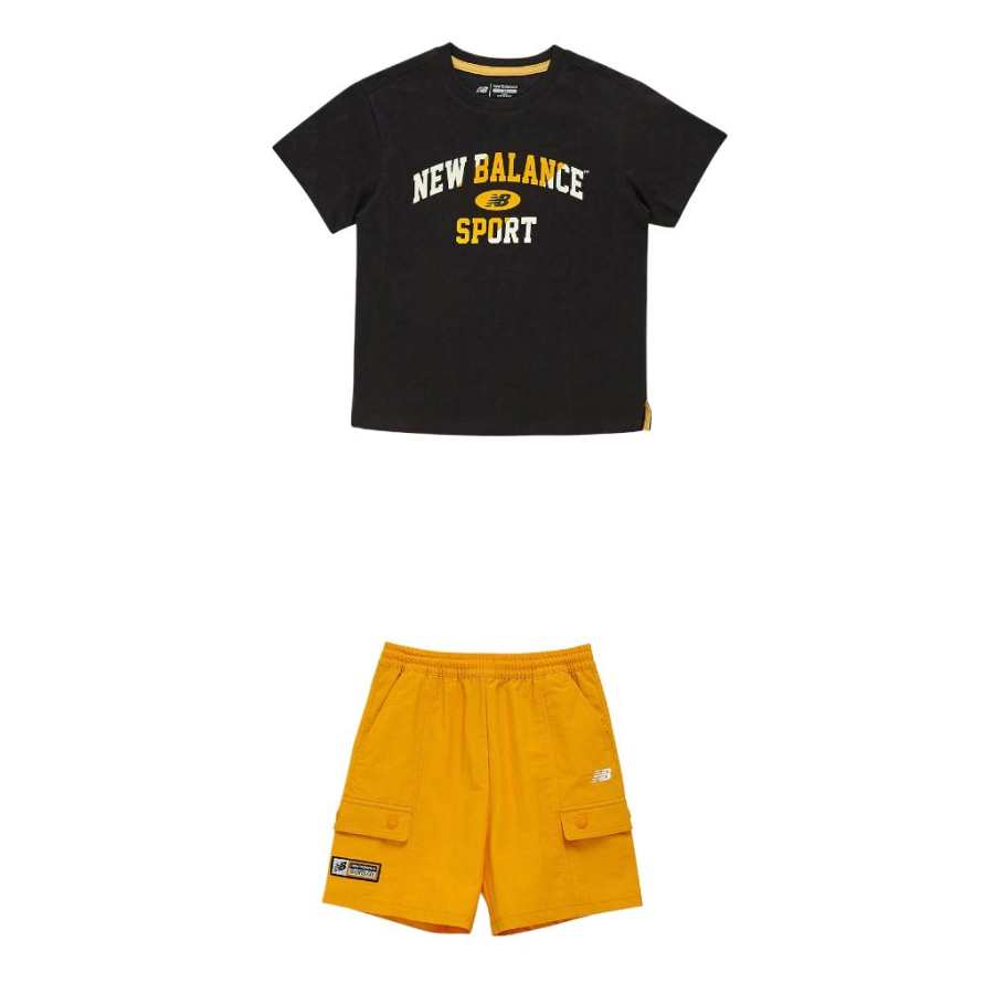 New Balance New Balance Casual Sportswear ESSENTIAL Logo Point Black Children Aged 3 7 Years Old