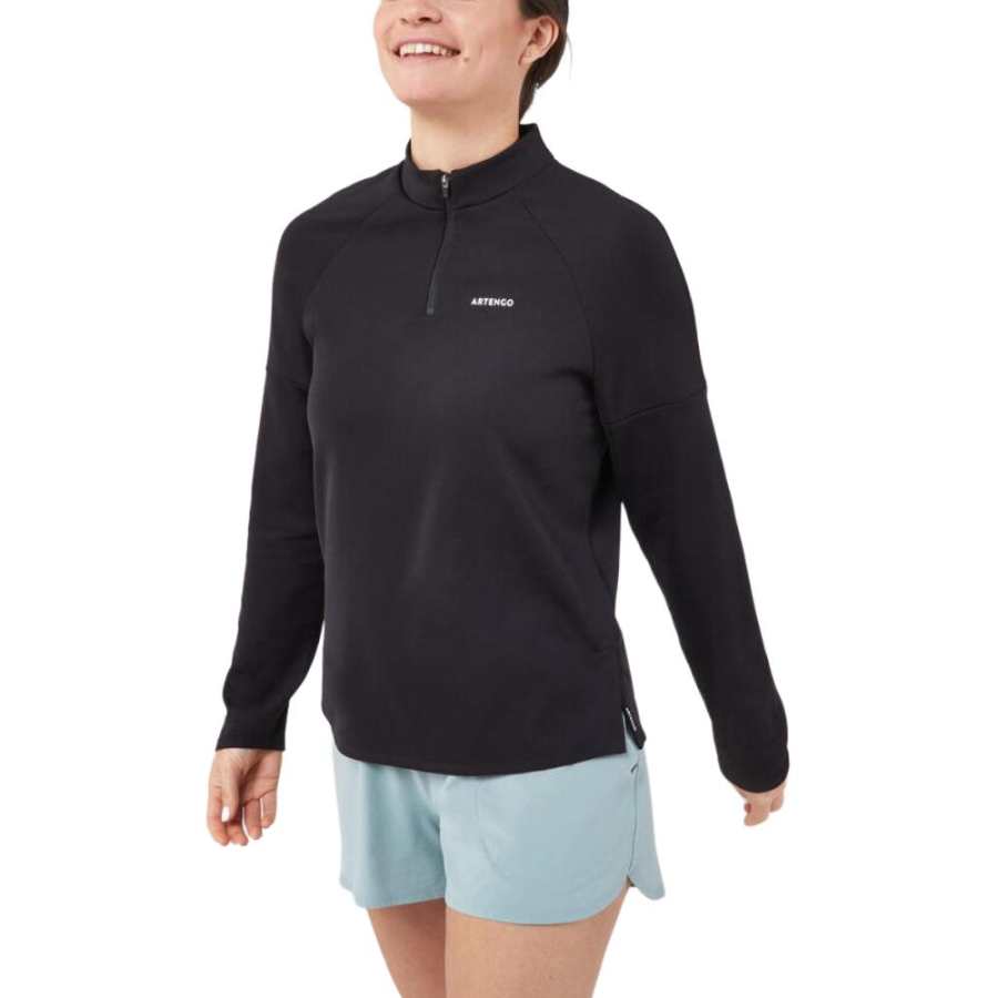 DECATHLON Tennis Top Women's Smoky Black