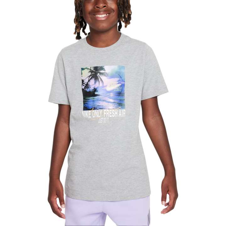 Nike Nike T Shirt Dark Gray Mixed Color/laser Orange Teenagers