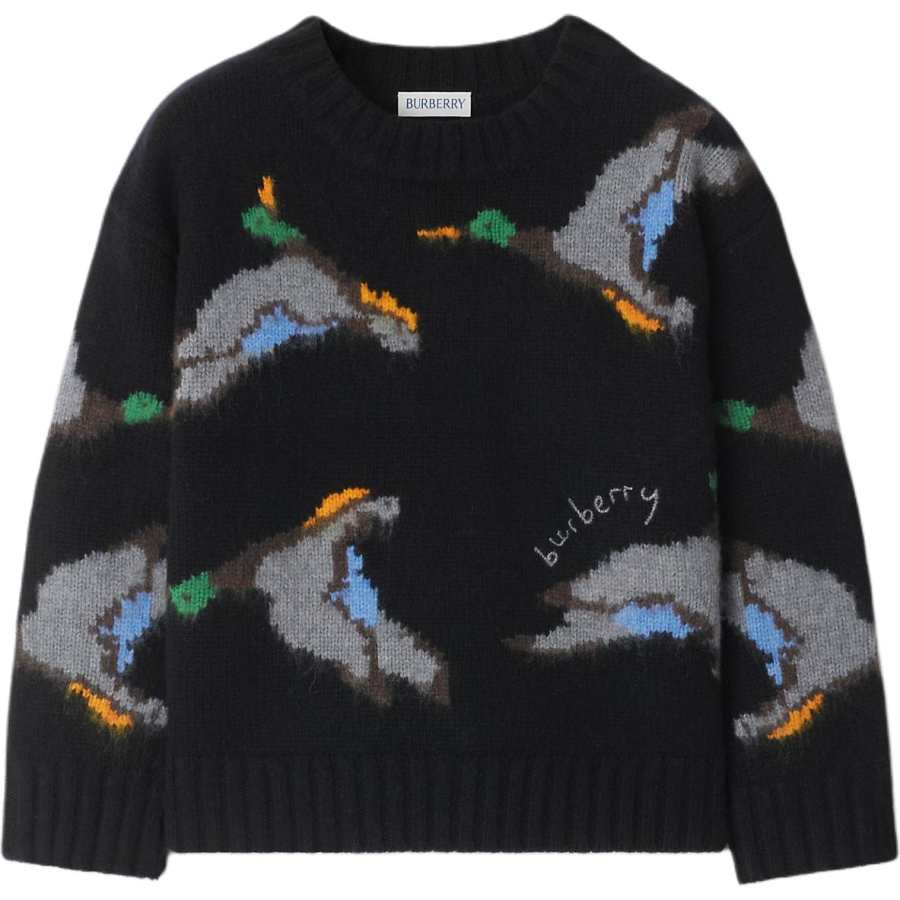 Burberry Sweater FW24 Black Kids'