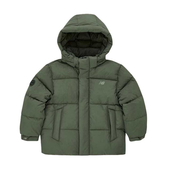 New Balance New Balance Down Jacket Army Green Children Aged 3 7 Years Old